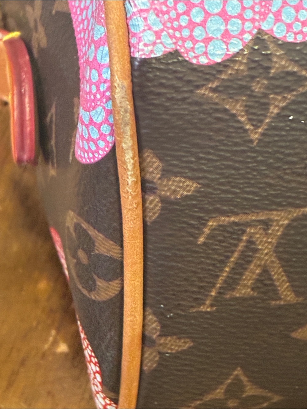 Louis Vuitton Monogram Satchel with Multicolor Pumpkin Print - Picture 10 of 11